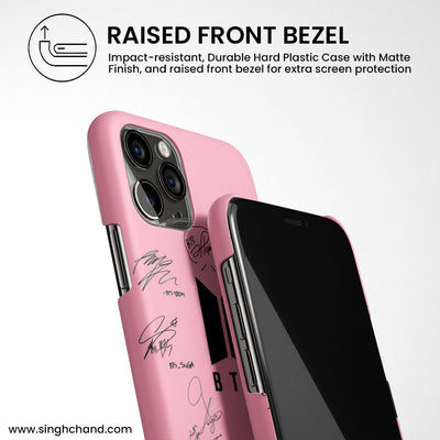 BTS Autograph iPhone 13 Pro Max Phone Case