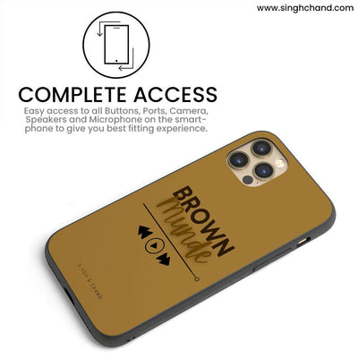 Pause play button BROWN MUNDE iPhone 12