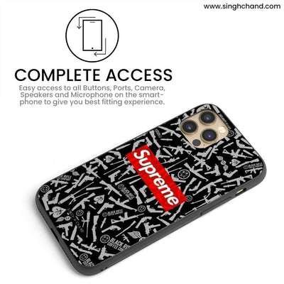 Black and Grey riffle print iPhone 8 Plus