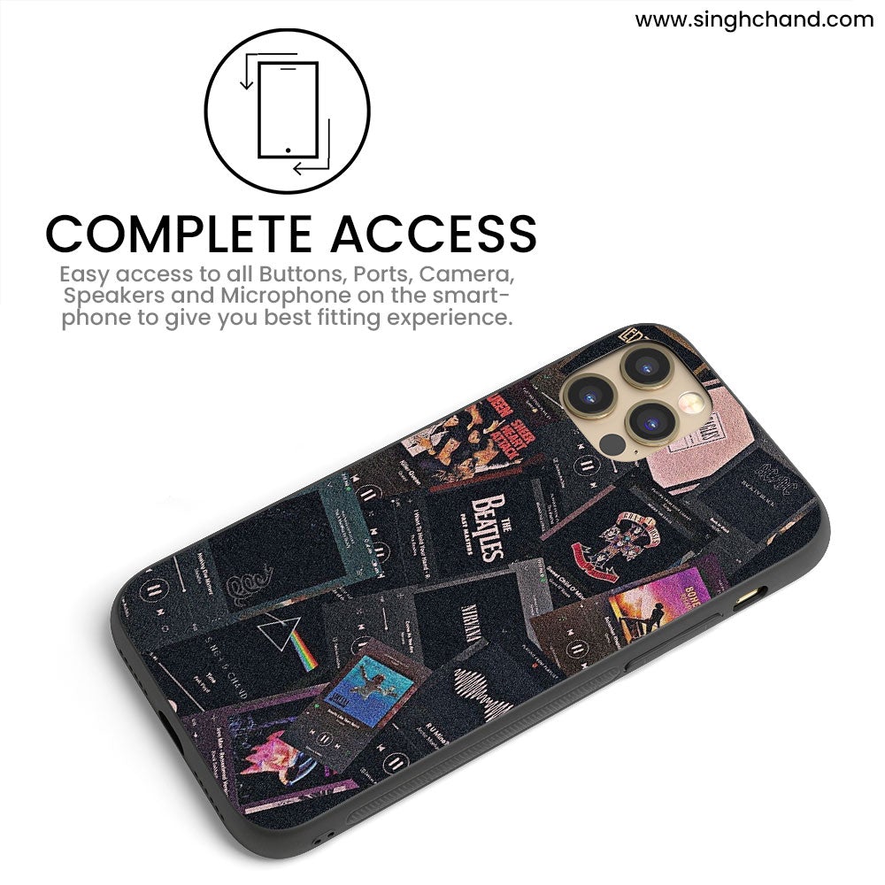 Pause play button BEATLES iPhone XS Phone Case