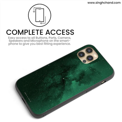 �GREEN GALAXY� iPhone 12 Phone Case
