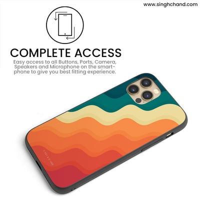 Multicolour WAVE TEXTURE iPhone 13 Phone Case