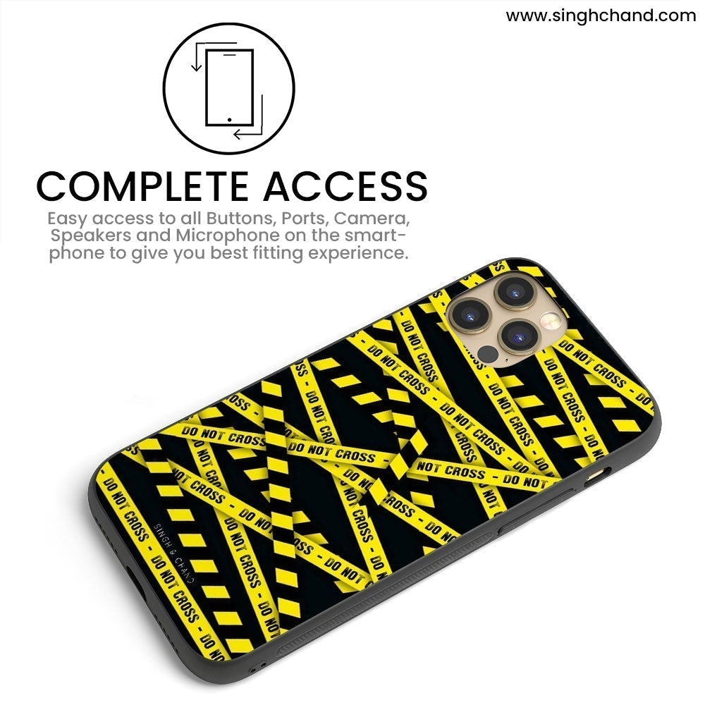 WARNING -DO NOT CROSS  iPhone 13 Pro Phone Case