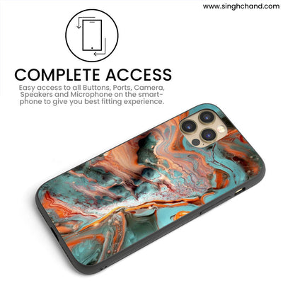 FLUID ART - BLUE iPhone 12 Mini Phone Case