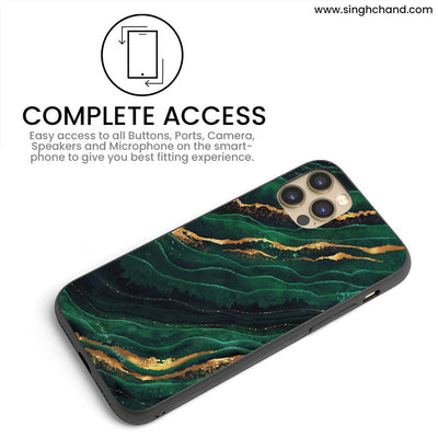 FLUID ART - EMERALD iPhone 12 Pro Max Phone Case
