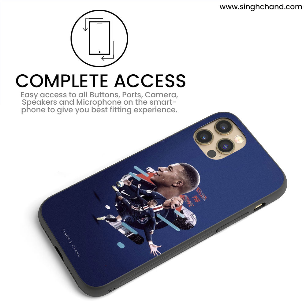 MYCASEFC Kylian Mbappe PSG Vivo V17 Pro Silicone Football Case for