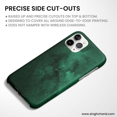�GREEN GALAXY� iPhone 13 Mini Phone Case