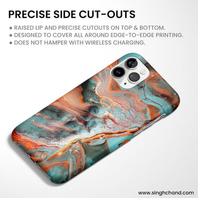 FLUID ART - BLUE iPhone 12 Mini Phone Case