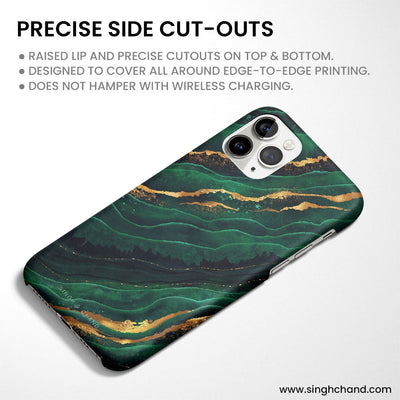 FLUID ART - EMERALD iPhone 12 Pro Max Phone Case