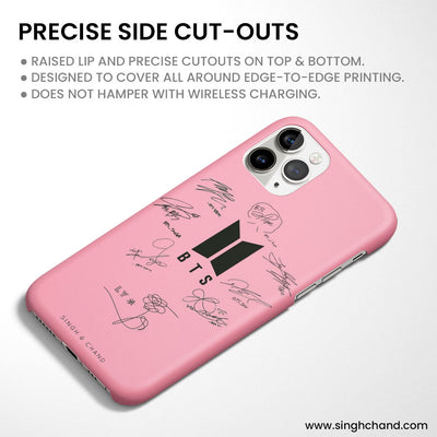 BTS Autograph iPhone 13 Pro Max Phone Case