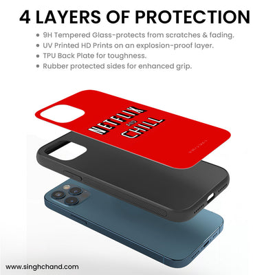NETFLIX AND CHILL iPhone XS Max Phone Case