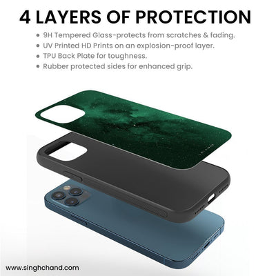 �GREEN GALAXY� iPhone 7 Phone Case