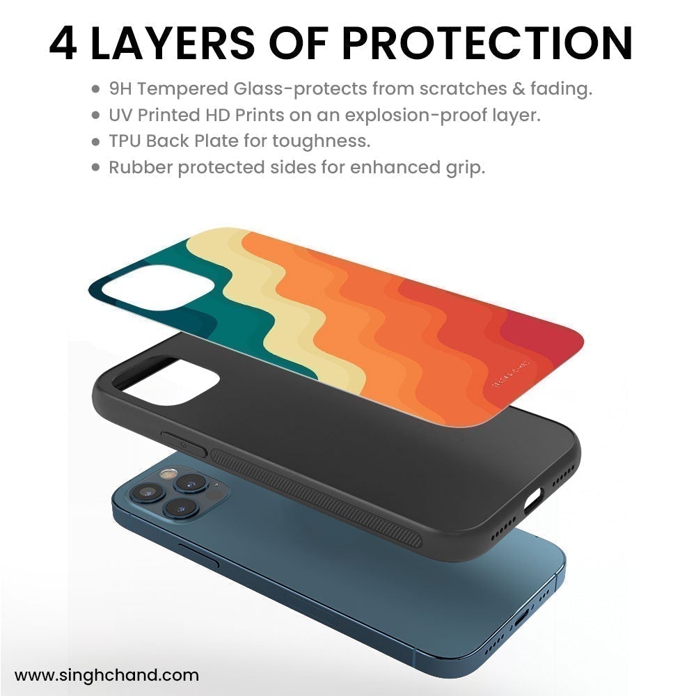 Multicolour WAVE TEXTURE iPhone 11 Pro