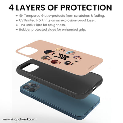 BTS TINY TAN iPhone 13 Pro Phone Case