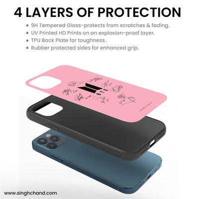 BTS Autograph iPhone XR Phone Case