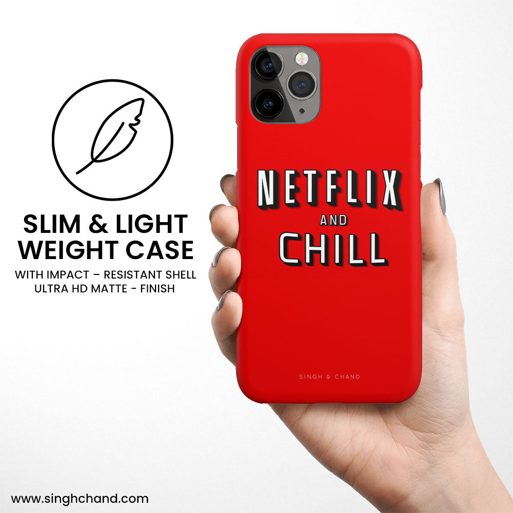 NETFLIX AND CHILL iPhone XS Max Phone Case