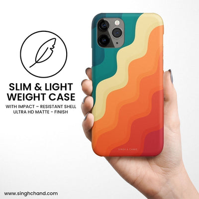 Multicolour WAVE TEXTURE iPhone 13 Phone Case