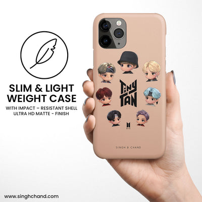 BTS TINY TAN iPhone 8 Phone Case