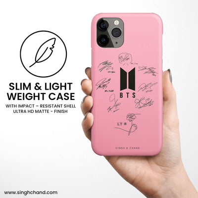 BTS Autograph iPhone 13 Mini Phone Case