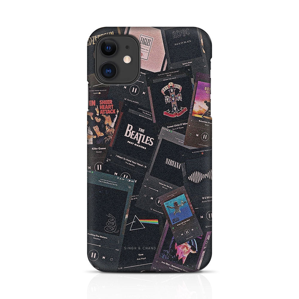 Pause play button BEATLES iPhone 11 Phone Case