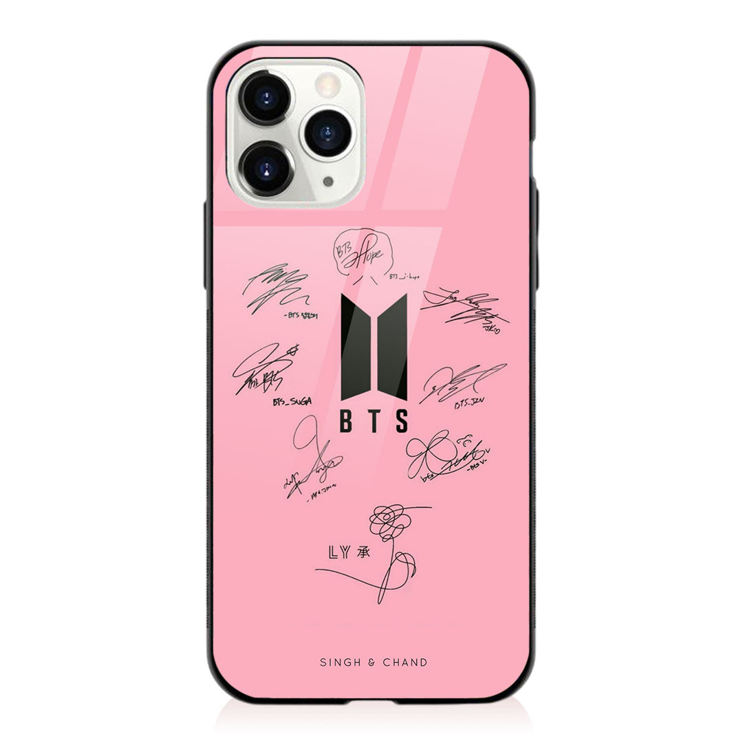BTS Autograph iPhone 11 Pro Max Phone Case