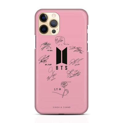 BTS Autograph iPhone 12 Pro Phone Case