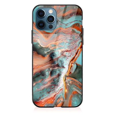 FLUID ART - BLUE iPhone 12 Pro Max Phone Case