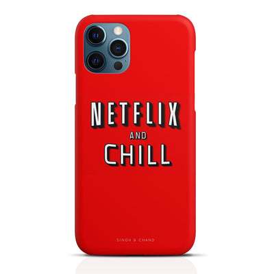 NETFLIX AND CHILL iPhone 13 Pro Max Phone Case