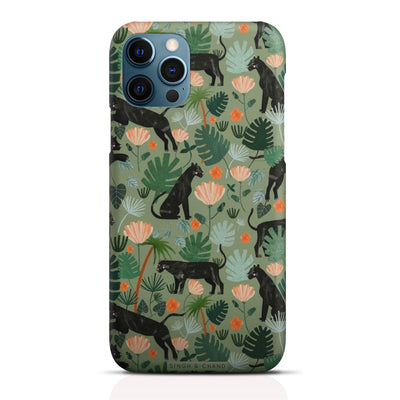 BLACK PANTHER IN THE JUNGLE iPhone 12 Pro Max Phone Case