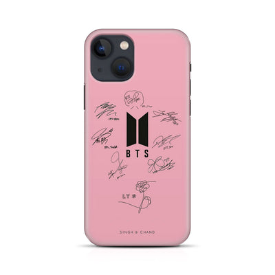 BTS Autograph iPhone 13 Phone Case