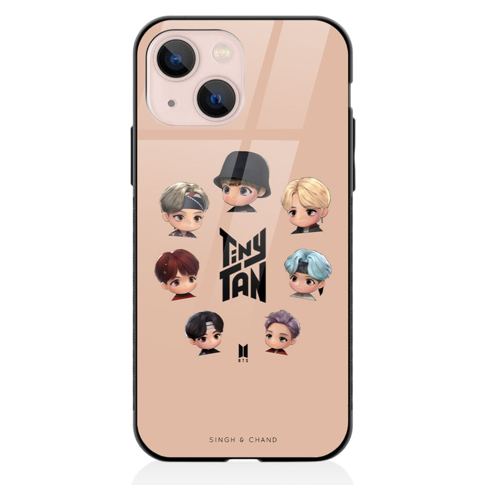 BTS TINY TAN iPhone 13 Mini Phone Case