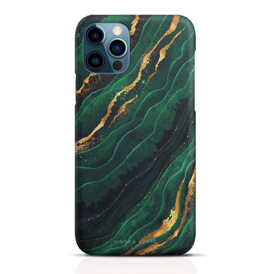FLUID ART - EMERALD iPhone 13 Pro Max Phone Case