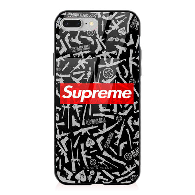 Black and Grey riffle print iPhone 7 Plus