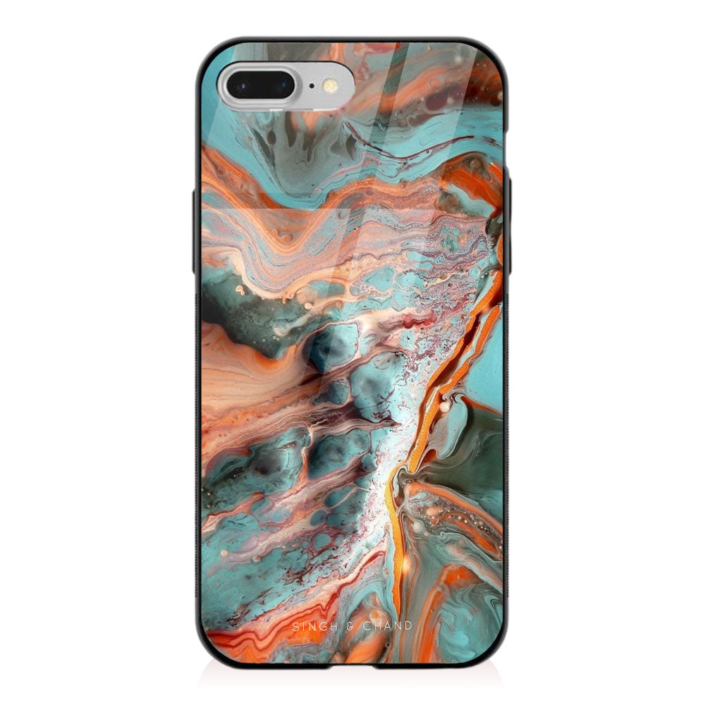 FLUID ART - BLUE iPhone 7 Plus Phone Case