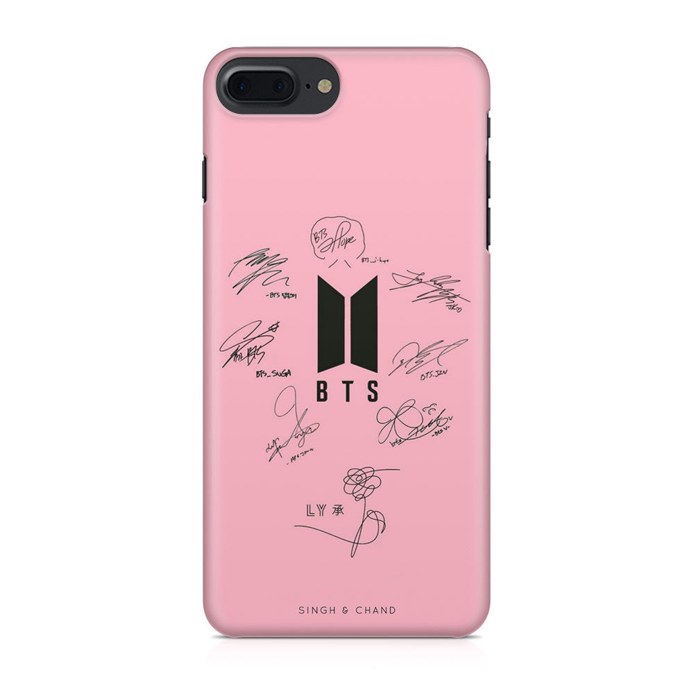 BTS Autograph iPhone 7 Plus Phone Case