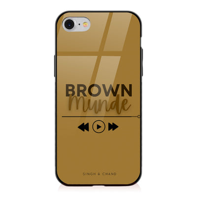 Pause play button BROWN MUNDE iPhone 8