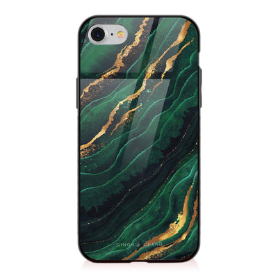 FLUID ART - EMERALD iPhone 8 Phone Case