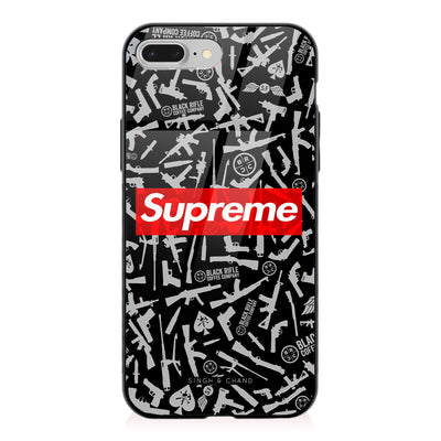 Black and Grey riffle print iPhone 8 Plus