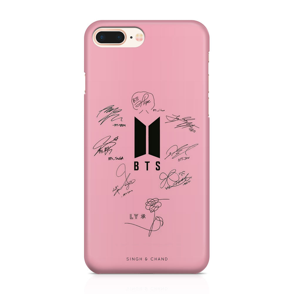 BTS Autograph iPhone 8 Plus Phone Case