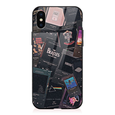 Pause play button BEATLES iPhone X Phone Case