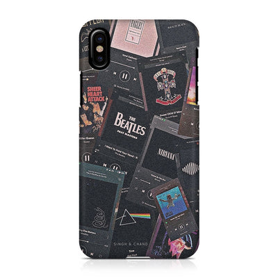 Pause play button BEATLES iPhone X Phone Case