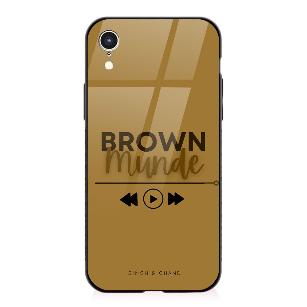 Pause play button BROWN MUNDE iPhone XR