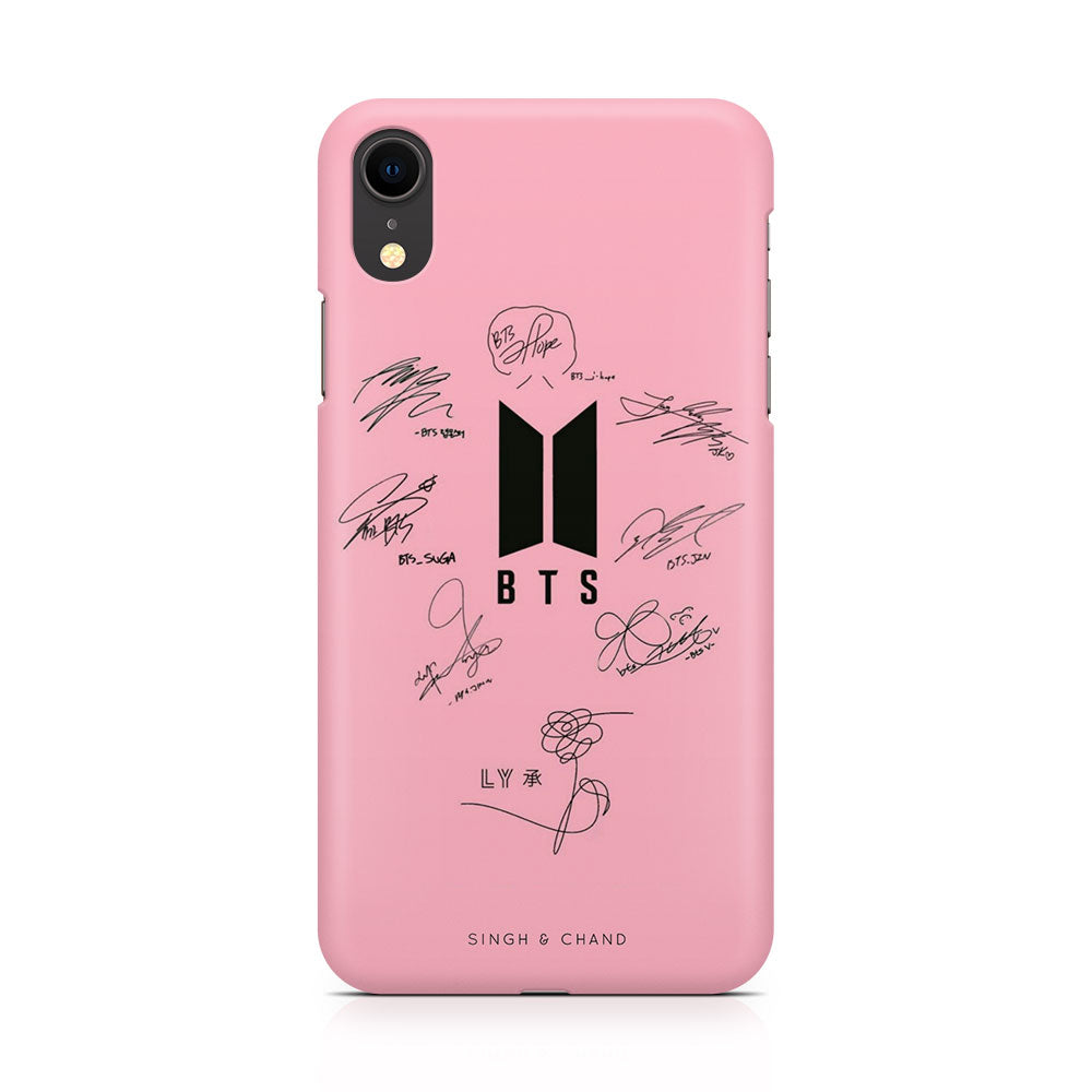 BTS Autograph iPhone XR Phone Case