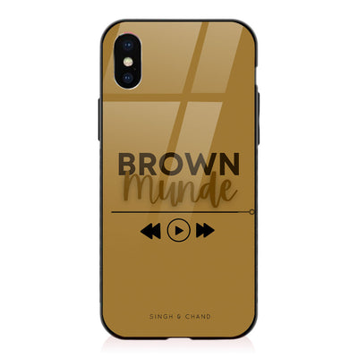 Pause play button BROWN MUNDE iPhone XS
