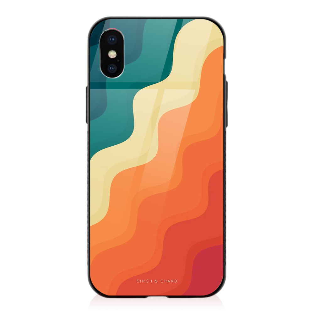 Multicolour WAVE TEXTURE iPhone XS