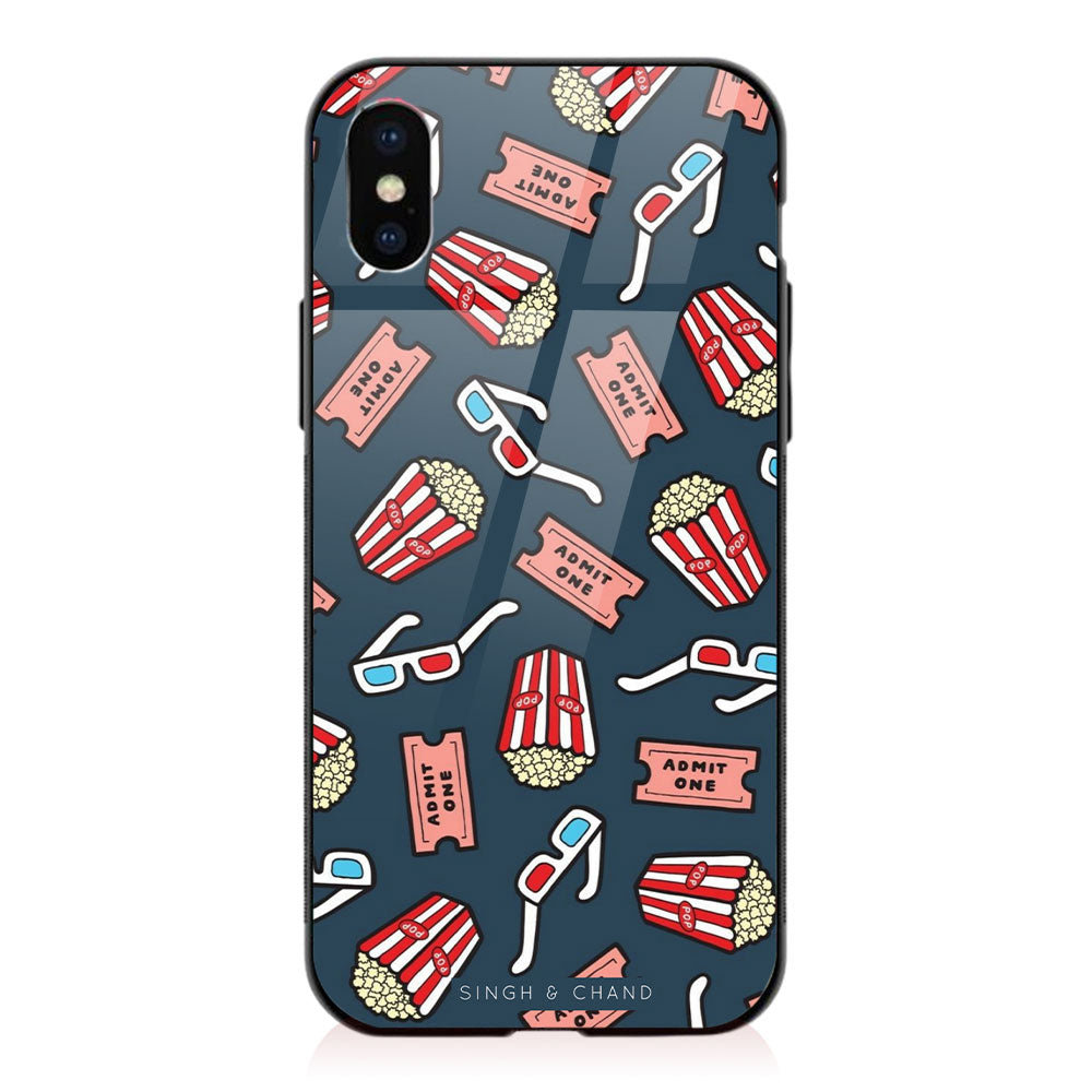 Popcorn And Movie iPhone XS Phone Case