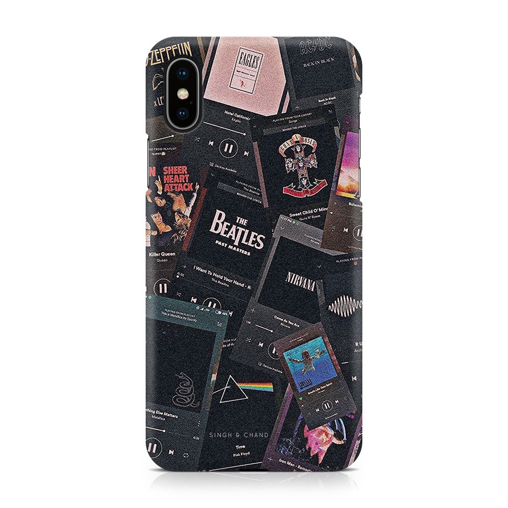 Pause play button BEATLES iPhone XS Phone Case