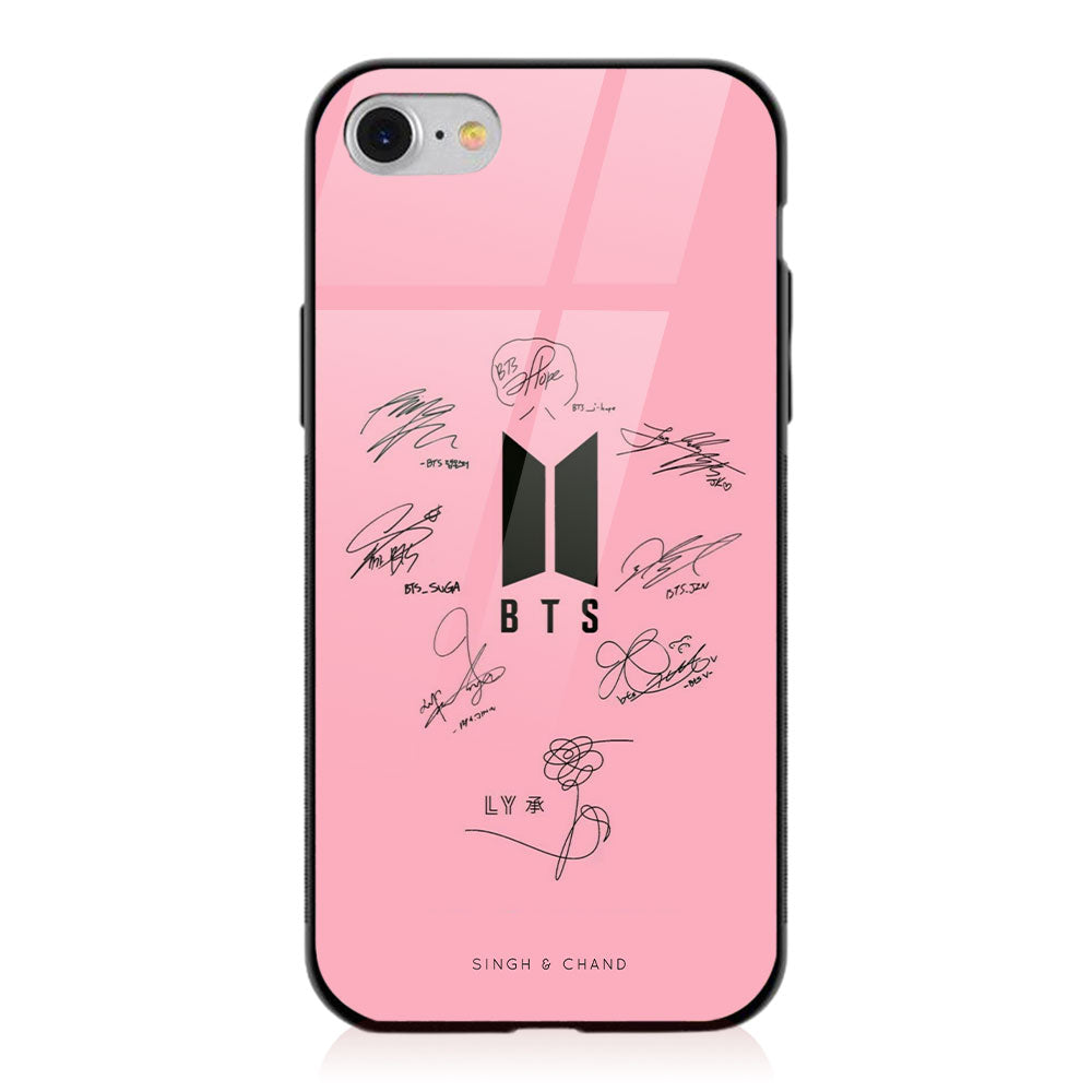 BTS Autograph iPhone SE 2020 Phone Case