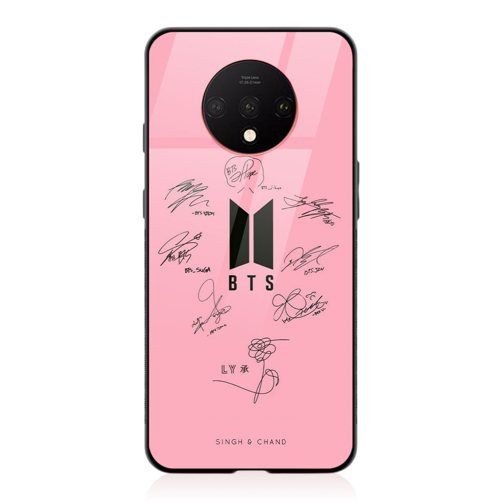 BTS Autograph One Plus 7T Phone Case