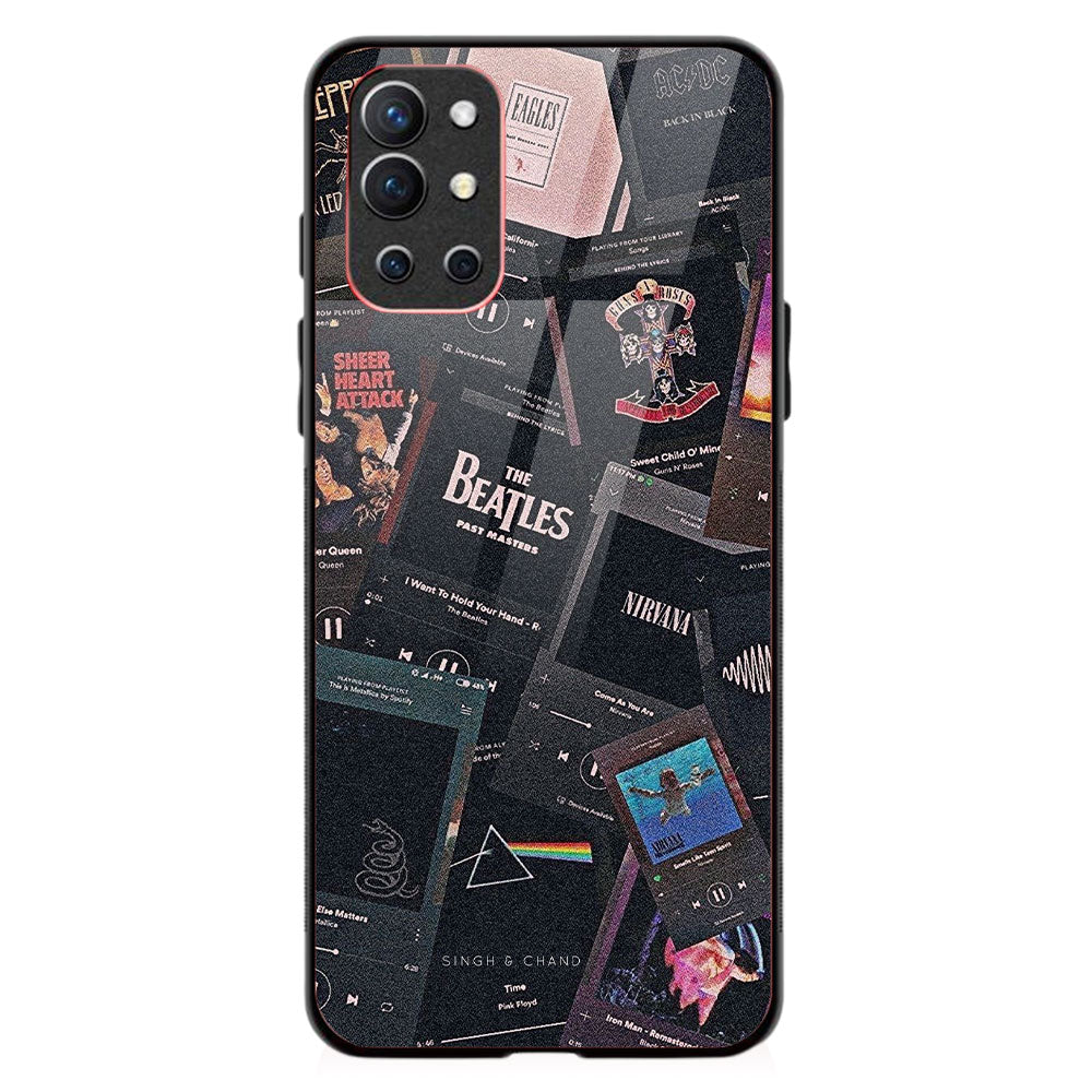 Pause play button BEATLES One Plus 9R Phone Case